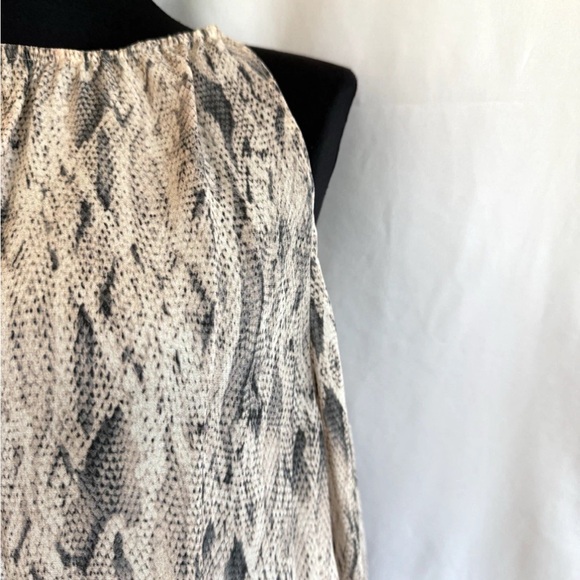 Ramy Brook Snakeskin Print Cold Shoulder Dress - Size Small - Picture 2 of 5